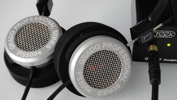 Grado PS500e kombiniert mit Kopfhörerverstärker