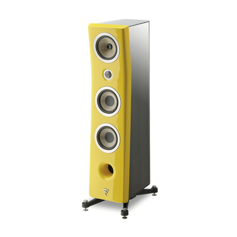 Focal Kanta N°2 - Standlautsprecher in Black High Gloss Solar Yellow (Beispielabbildung)