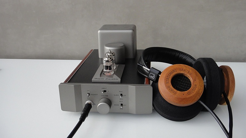 Grado GS1000e kombiniert mit Kopfhörerverstärker