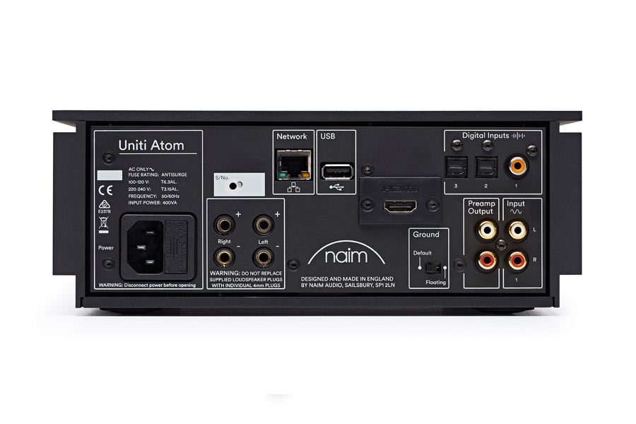 Naim Uniti Atom - All-in-One-Player (Rückseite)