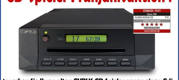 AKTION: CD Spieler Frühjahrsaktion von CYRUS